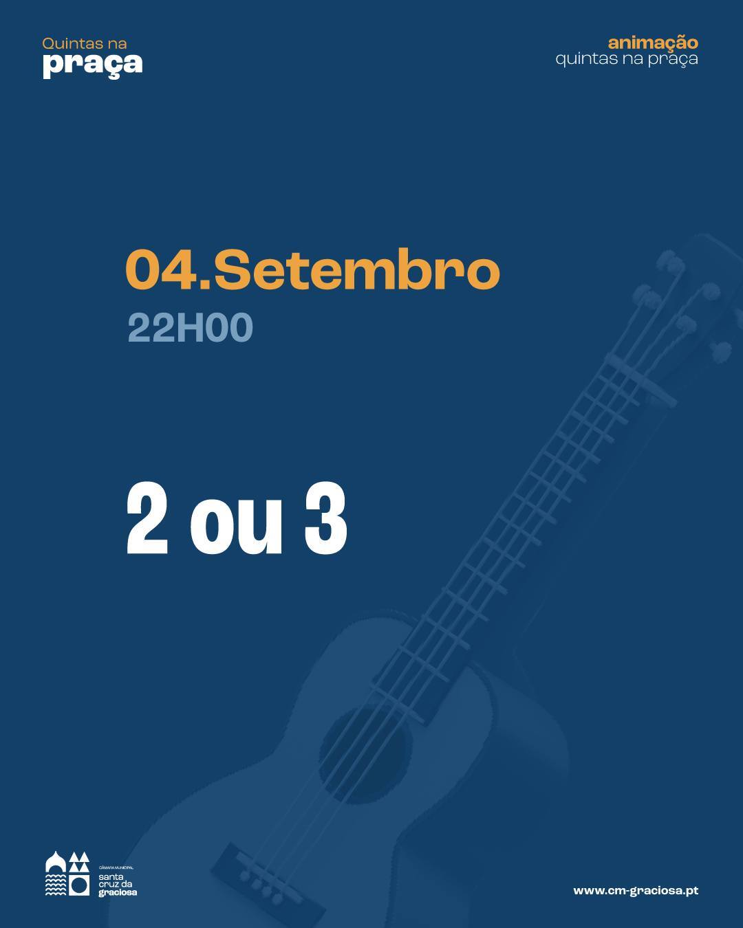 QUINTAS NA PRAÇA I 4 de setembro