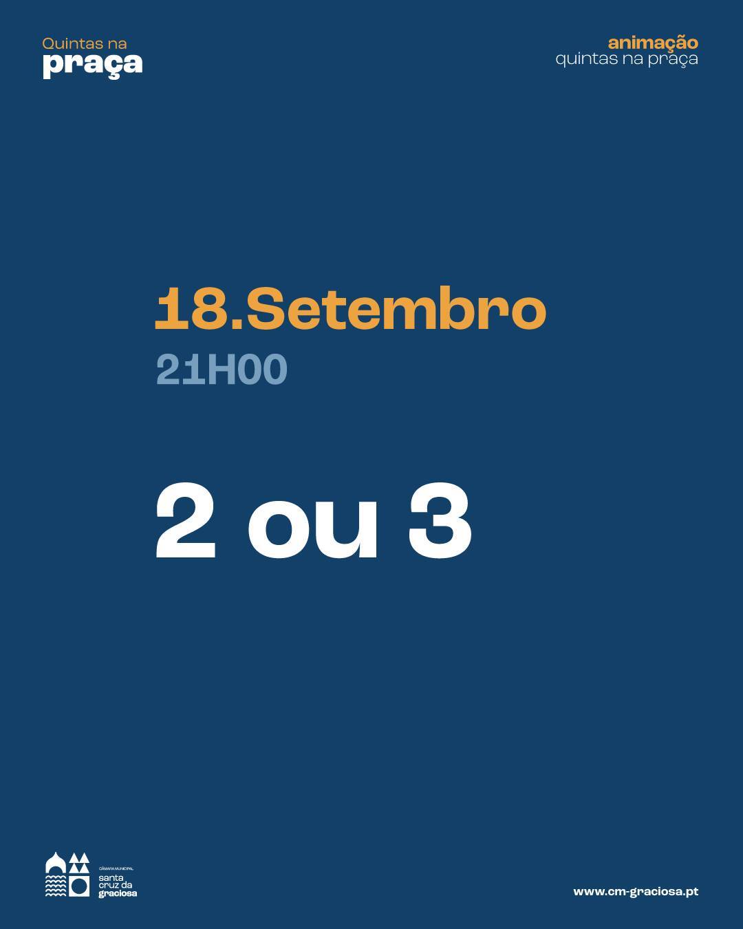 QUINTAS NA PRAÇA I 18 de setembro