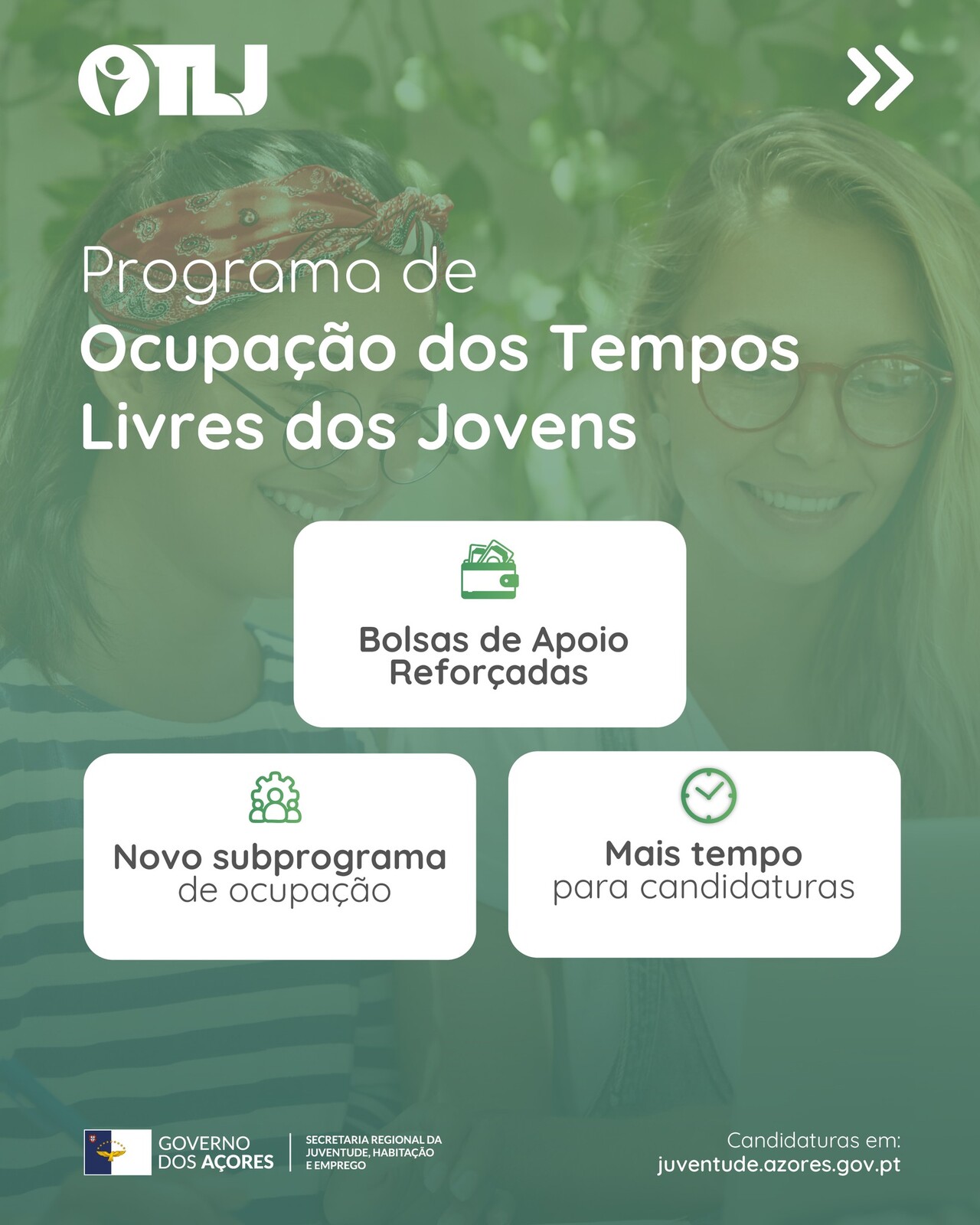 DIVULGAÇÃO | Programa Ocupação dos Tempos Livres dos Jovens