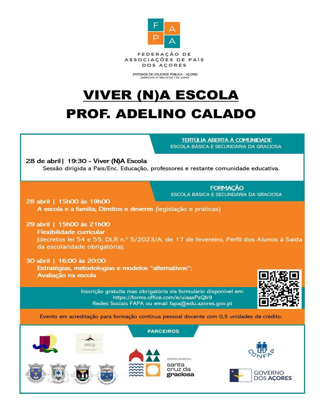 DIVULGAÇÃO | Federação de Associações de Pais dos Açores